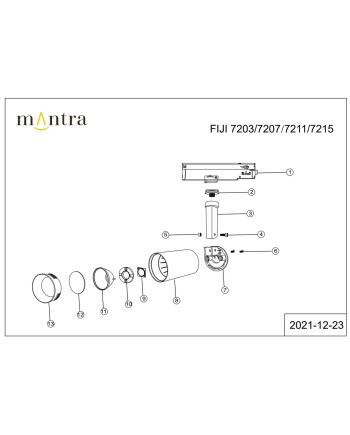 FIJI * FOCO CARRIL 40W 3000K BLANCO